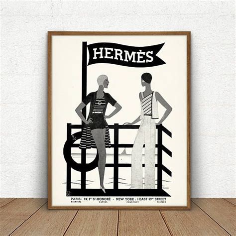 vintage hermes poster|hermes framed wall art.